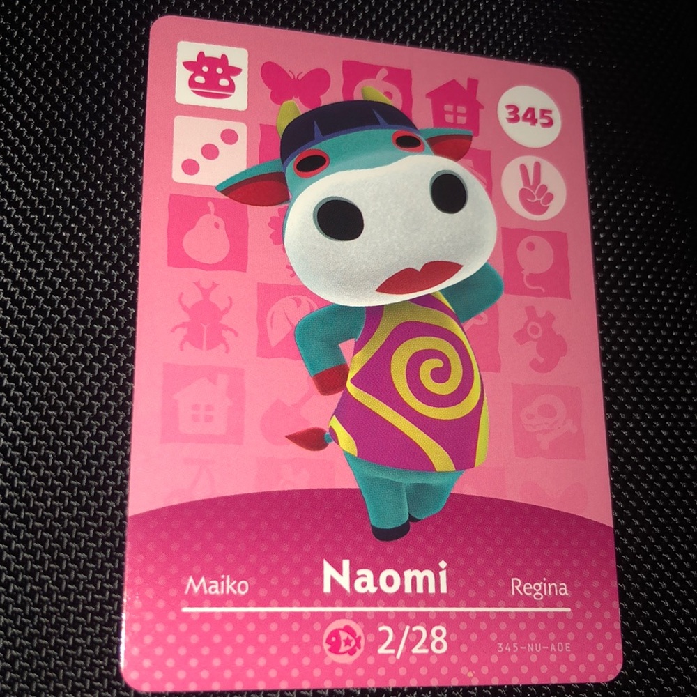 Animal Crossing amiibo- Naomi - card 345